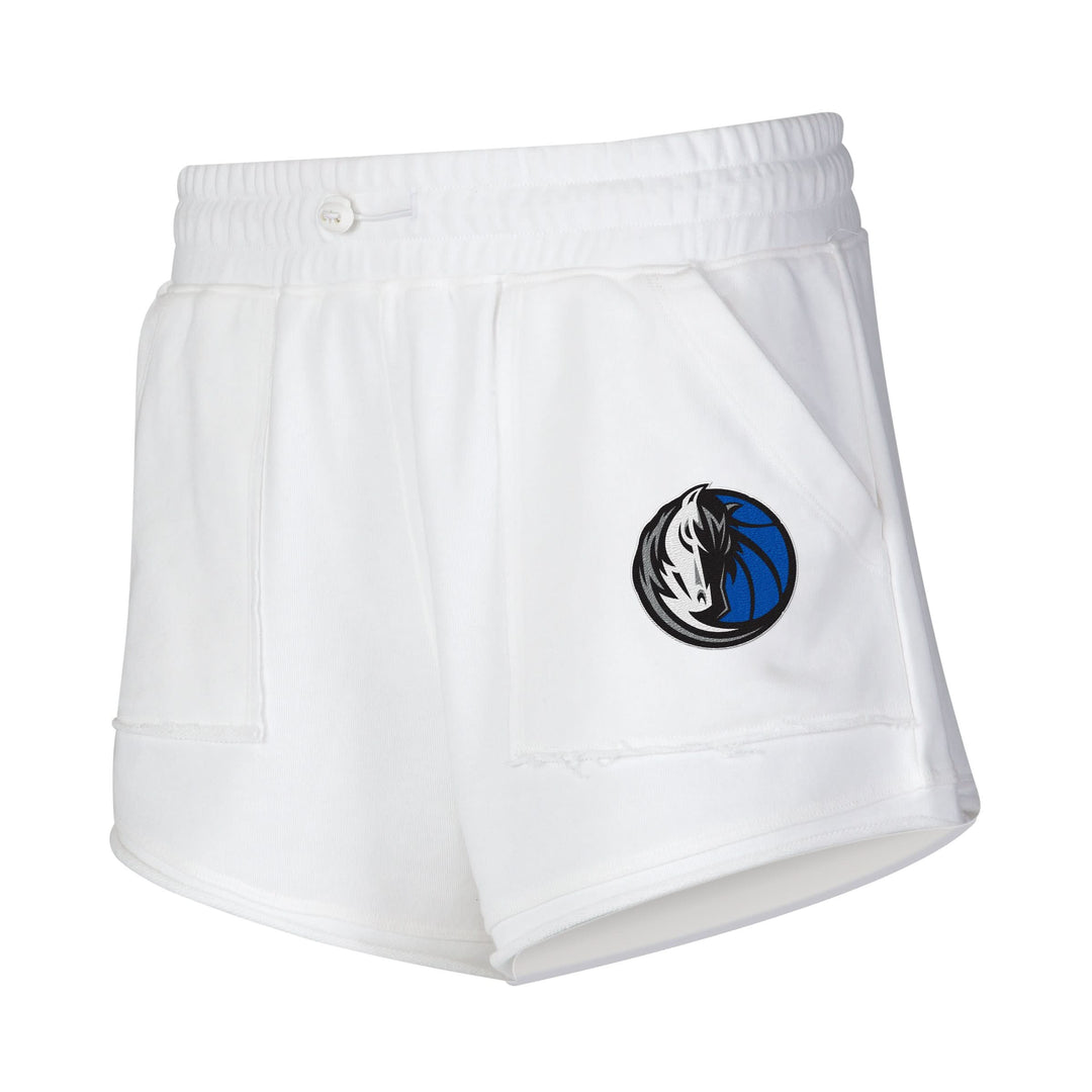 DALLAS MAVERICKS CONCEPT SPORTS WOMEN'S WHITE TERRY SHORTS