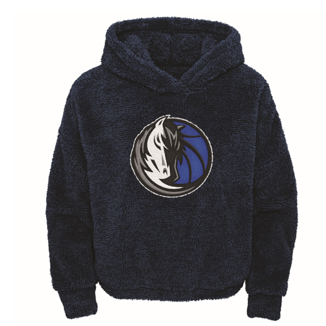 DALLAS MAVERICKS YOUTH GIRLS SHERPA HORSEHEAD HOODIE