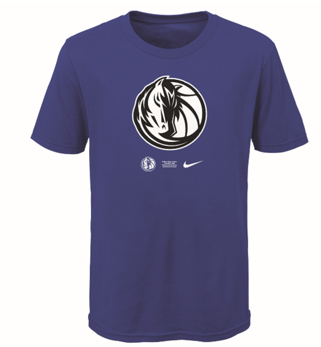 DALLAS MAVERICKS NIKE KIDS ROYAL HORSEHEAD TEE
