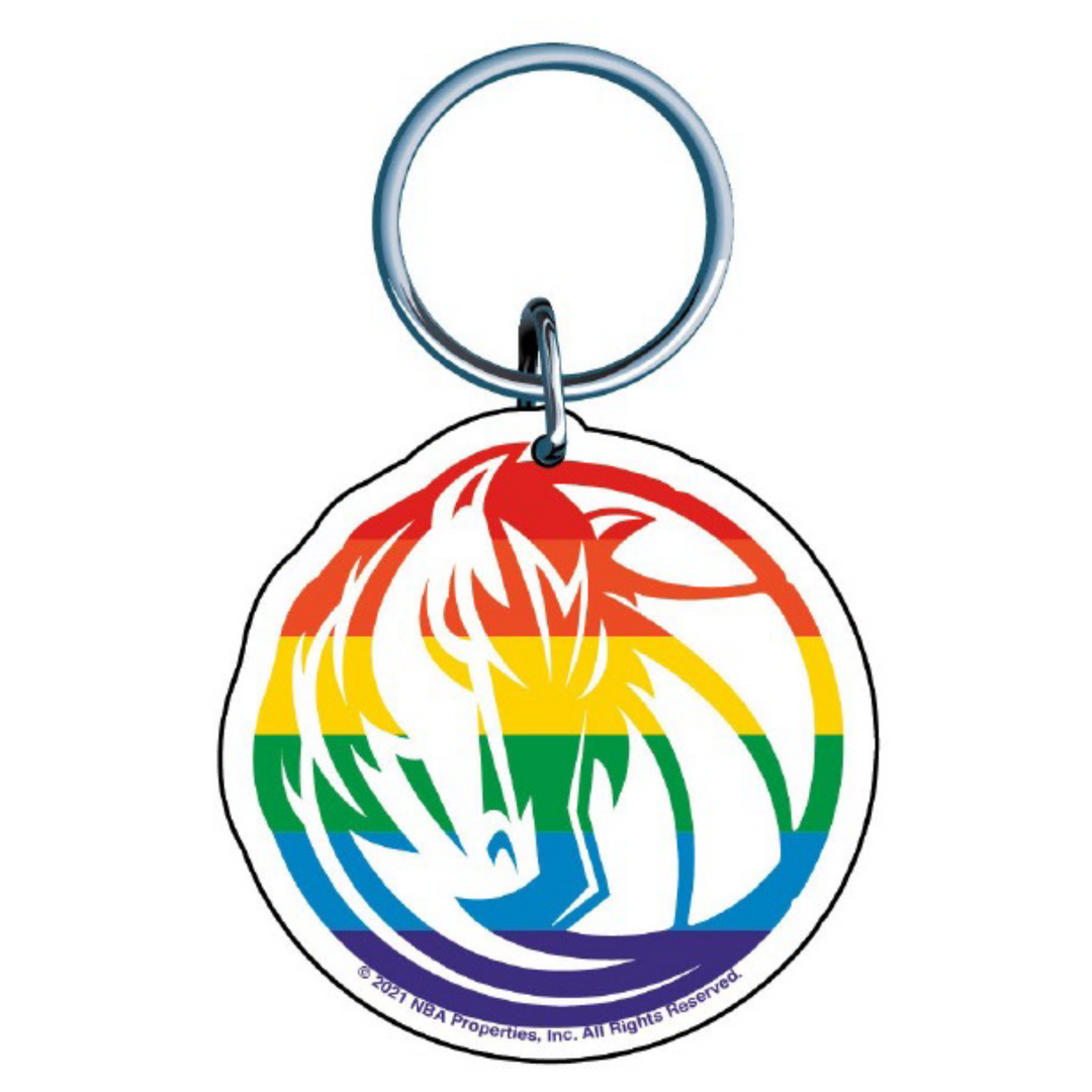 DALLAS MAVERICKS WINCRAFT HORSEHEAD PRIDE LOGO KEYCHAIN