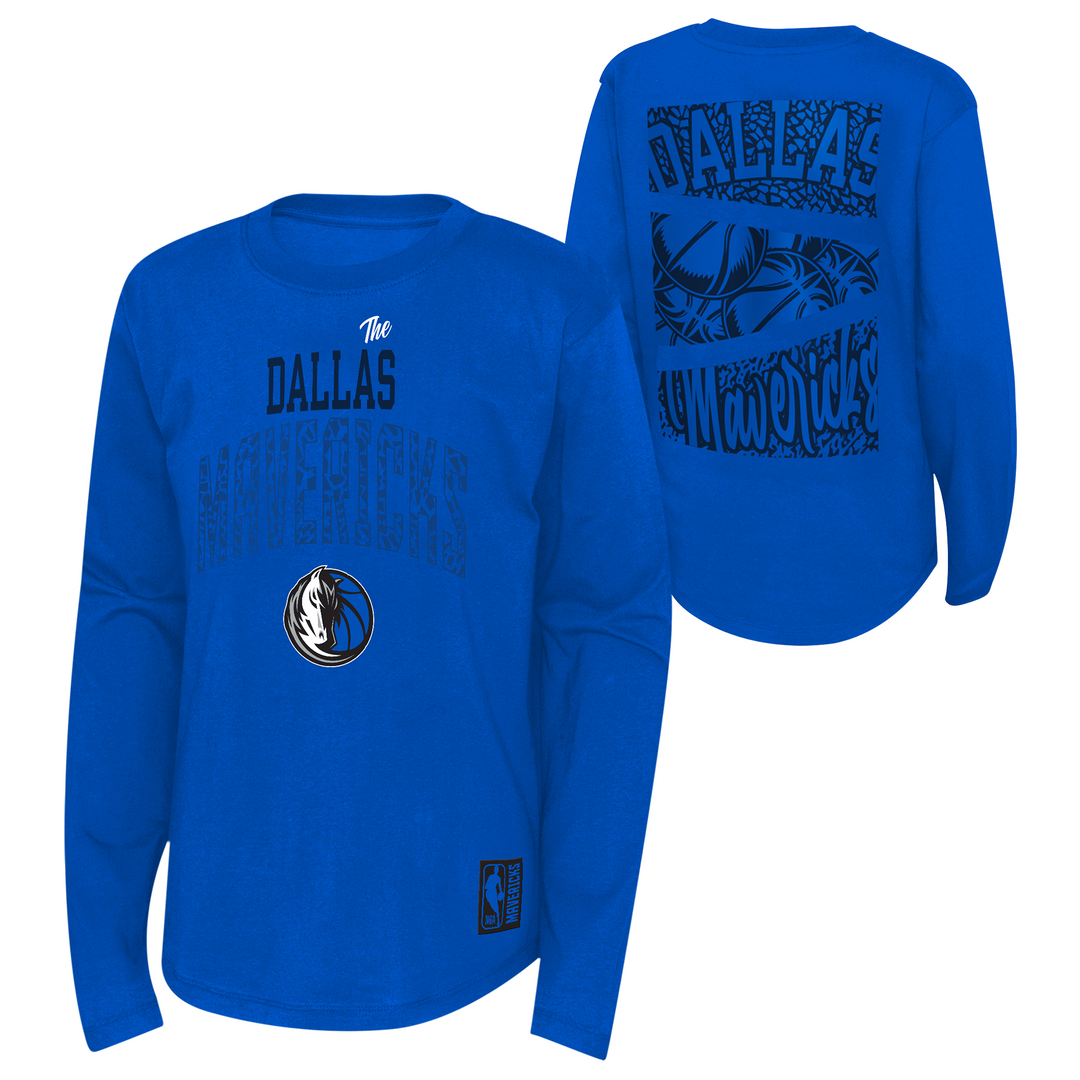 DALLAS MAVERICKS NIKE KIDS LONG SLEEVE GRAPHIC TEE