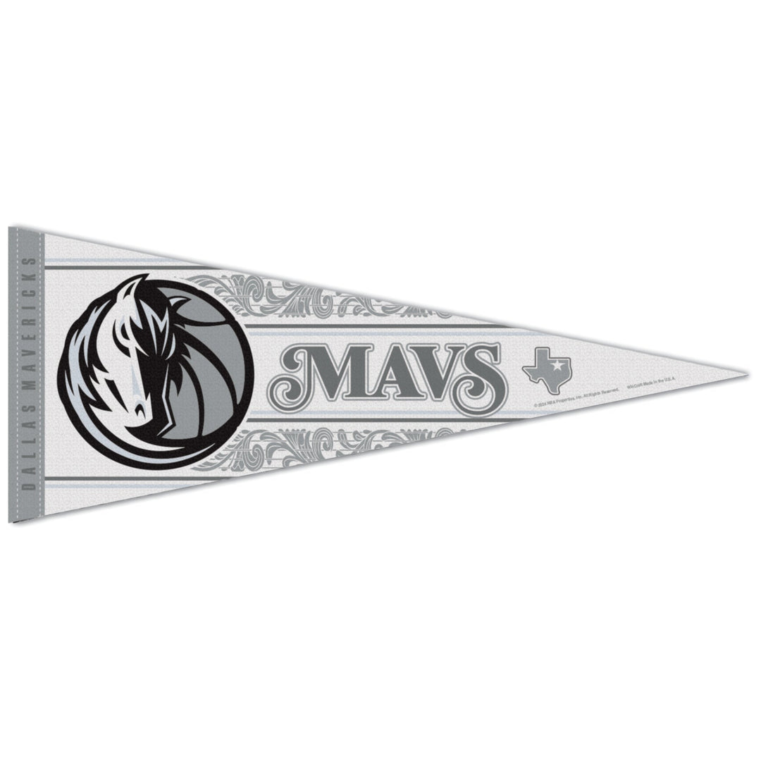 DALLAS MAVERICKS WINCRAFT CITY EDITION 2024-25 HORSEHEAD PENNANT