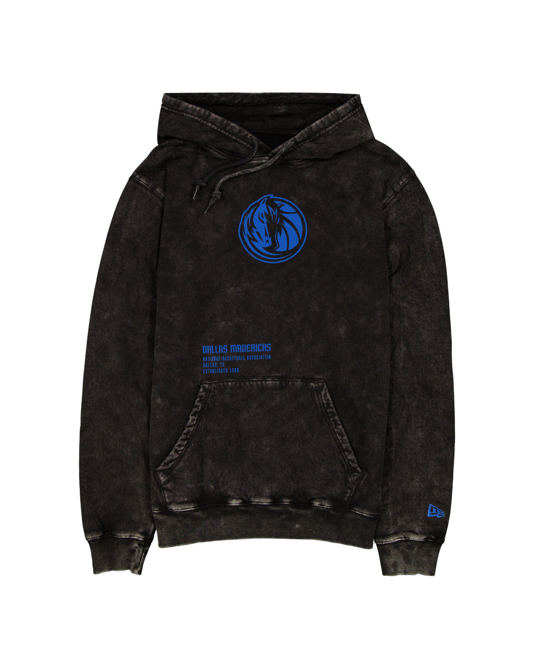 DALLAS MAVERICKS NEW ERA BLACK MINERAL WASHED HOODIE