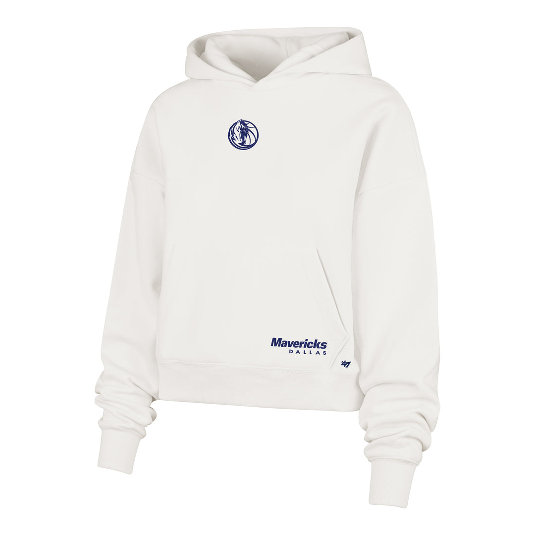 DALLAS MAVERICKS 47 BRAND WOMEN'S CROPPED HOODIE
