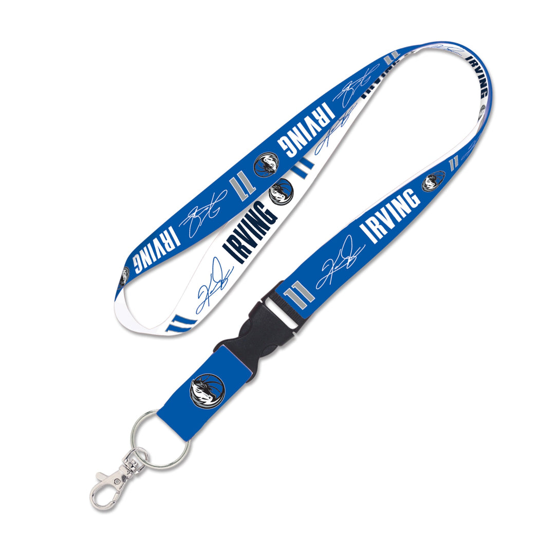 DALLAS MAVERICKS WINCRAFT KYRIE IRVING TWO TONE LANYARD