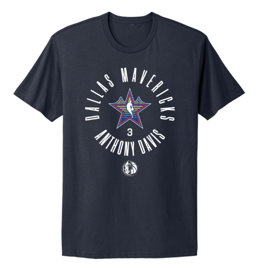 DALLAS MAVERICKS MAINGATE ANTHONY DAVIS ALL-STAR SHORT SLEEVE TEE