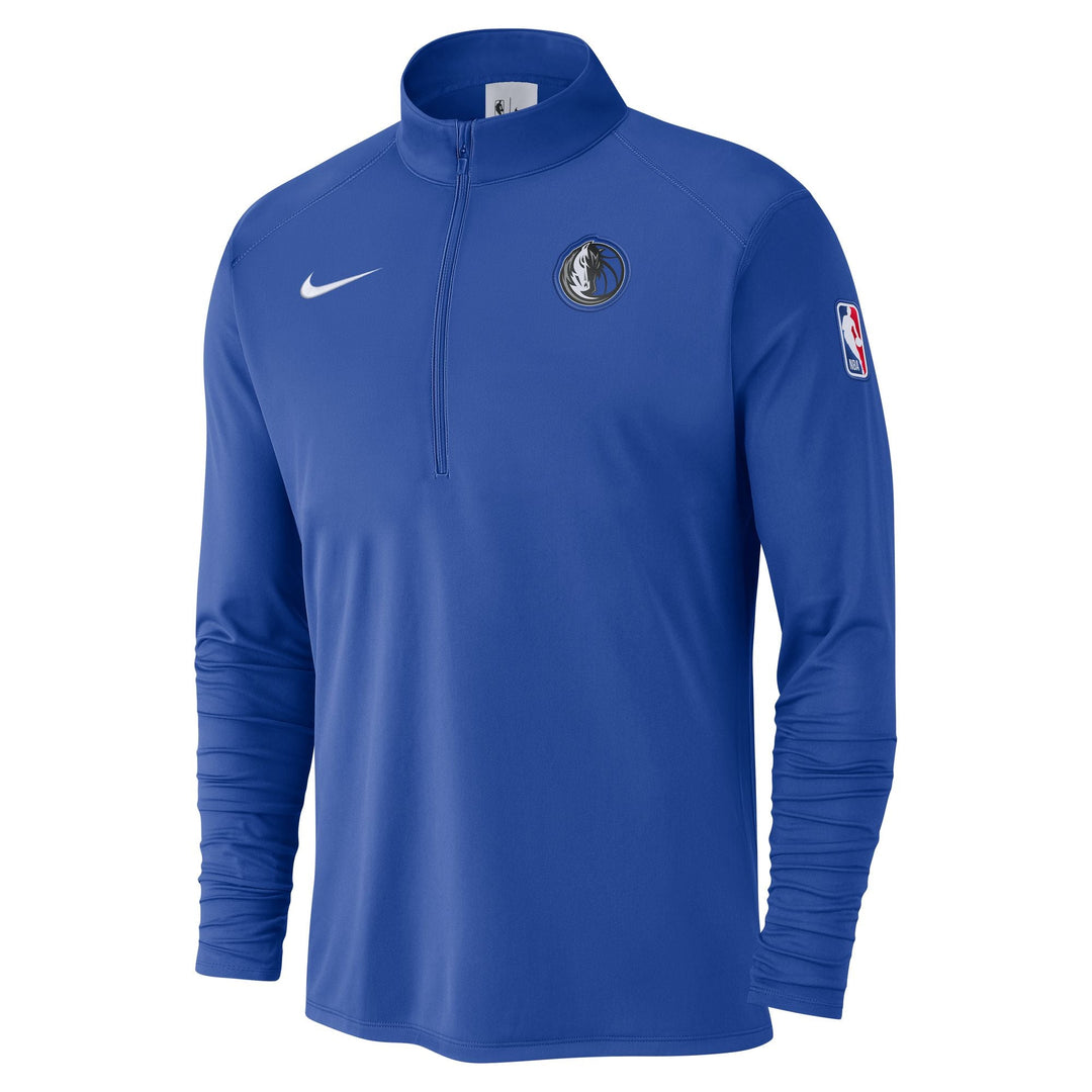 DALLAS MAVERICKS NIKE ROYAL QUARTER-ZIP TOP