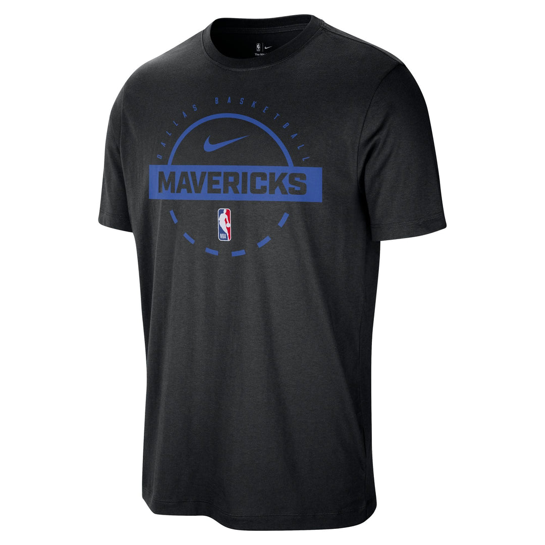 DALLAS MAVERICKS NIKE BLACK PRACTICE SHORT SLEEVE TEE