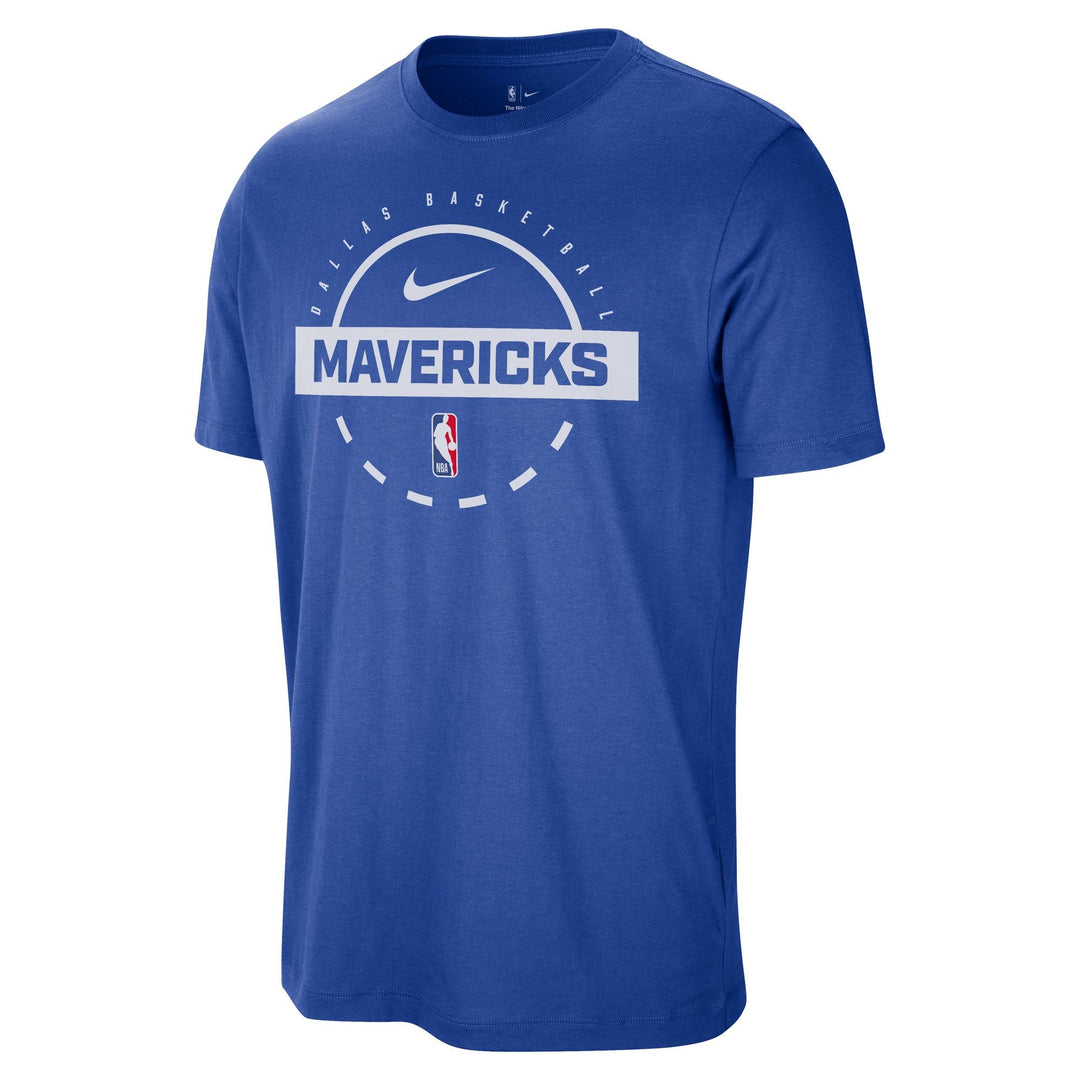 DALLAS MAVERICKS NIKE ROYAL PRACTICE SHORT SLEEVE TEE