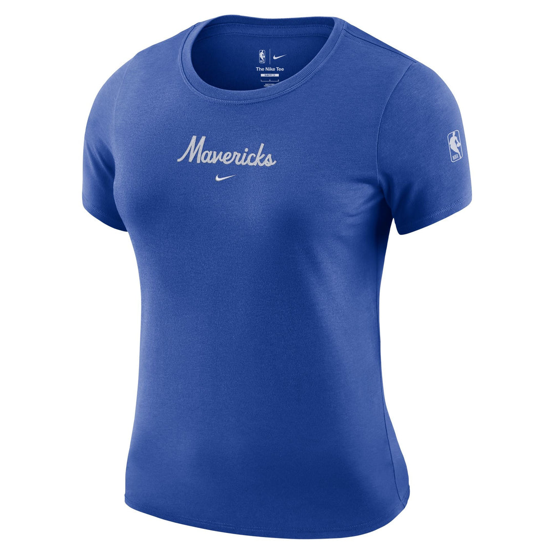 DALLAS MAVERICKS NIKE WOMENS COURTSIDE CROPPED TEE