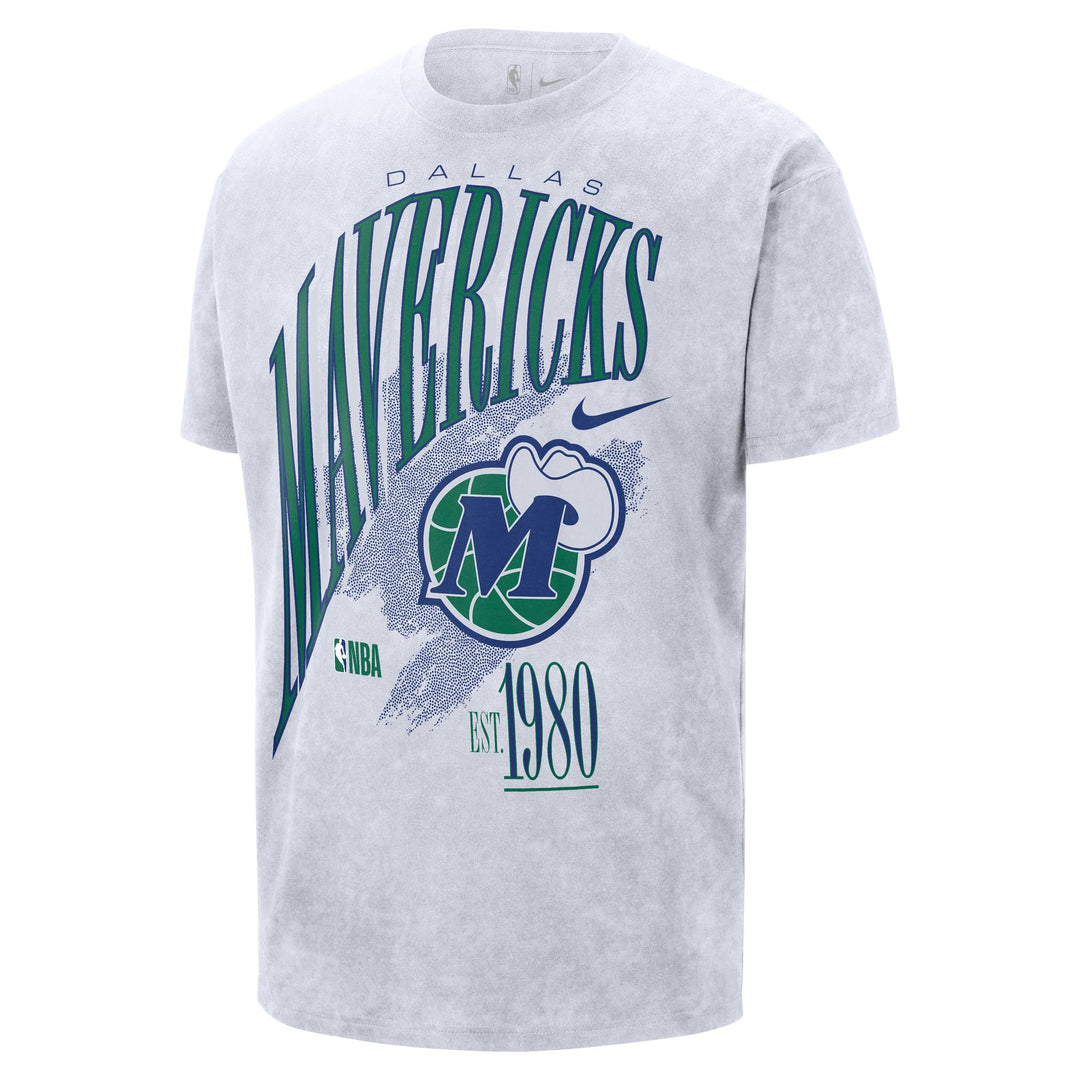DALLAS MAVERICKS NIKE OUTERSTUFF HARDWOOD CLASSIC YOUTH WHITE SHORT SLEEVE TEE