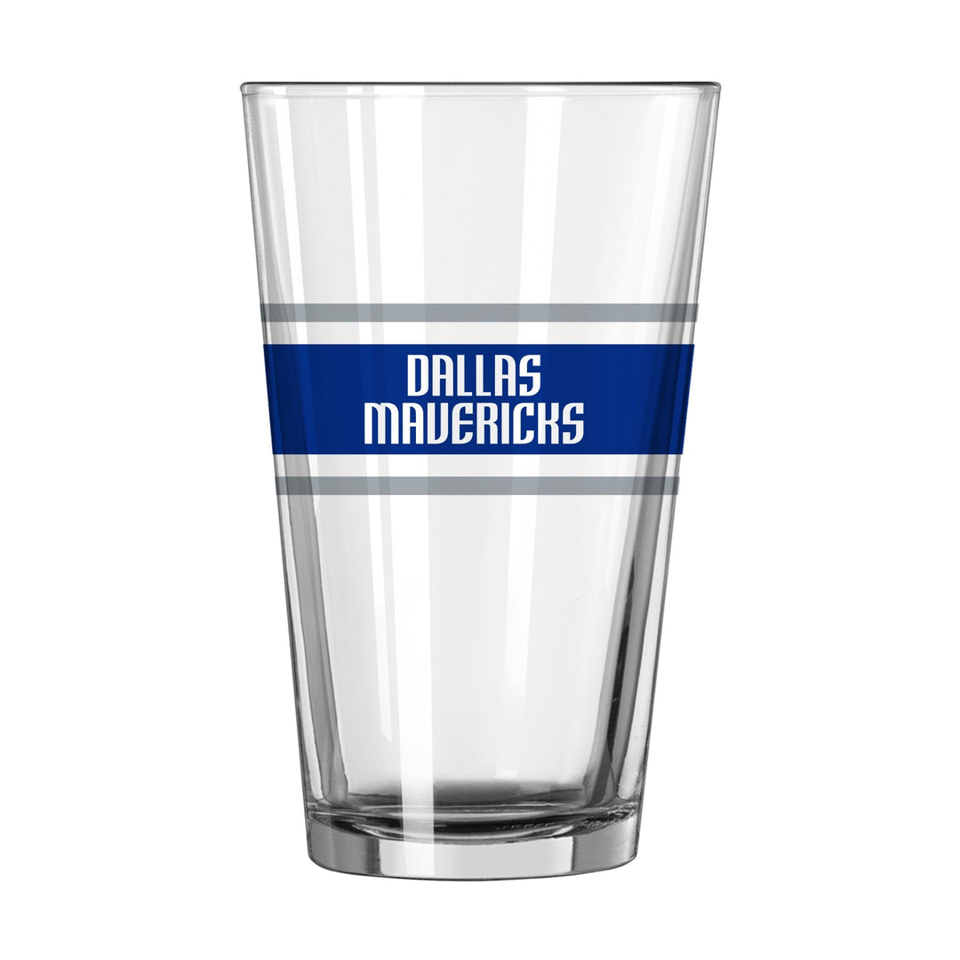 DALLAS MAVERICKS LOGO BRANDS 16OZ HORSEHEAD STRIPE PINT GLASS