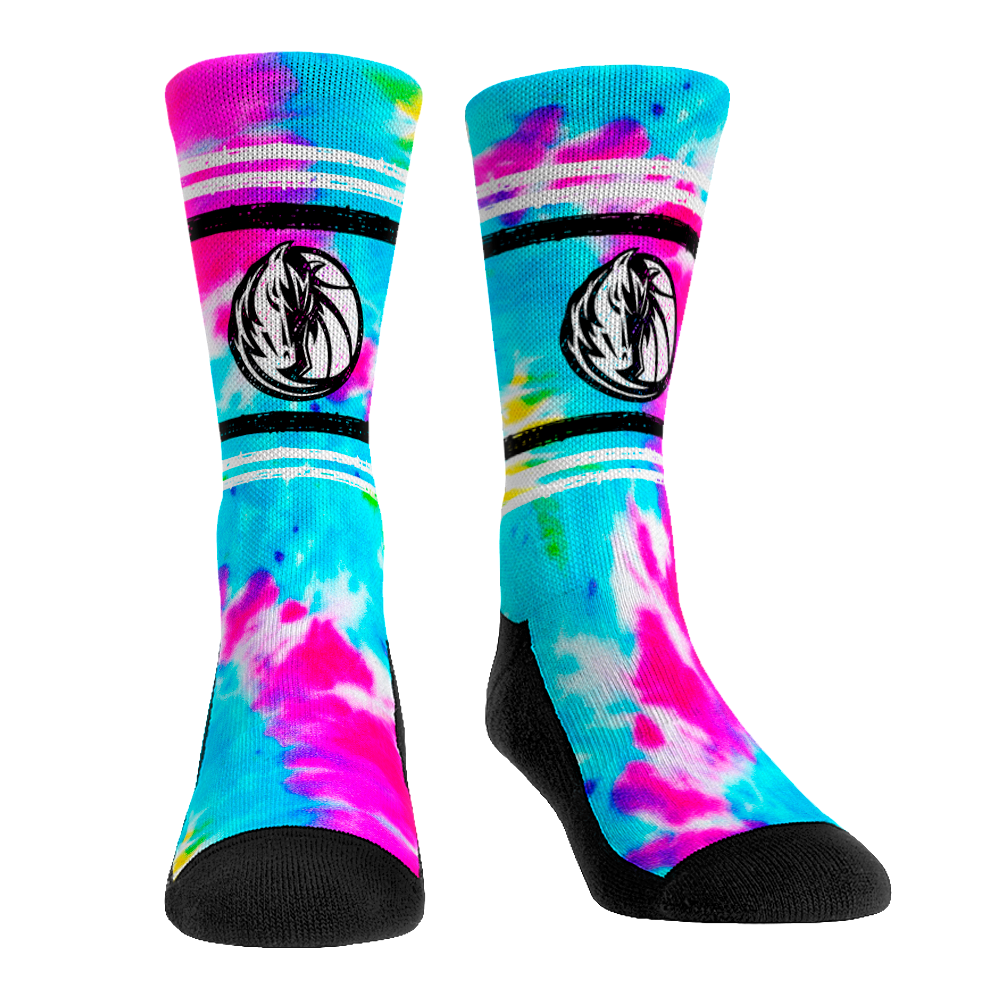 DALAS MAVERICKS ROCK 'EM MULTI TIE DYE CREW SOCKS