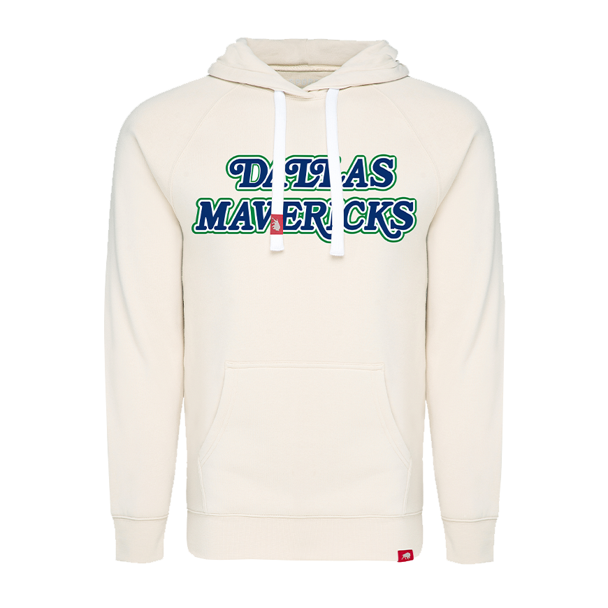 DALLAS MAVERICKS SPORTIQE WOMEN'S HARDWOOD CLASSIC AVA BONE HOODIE