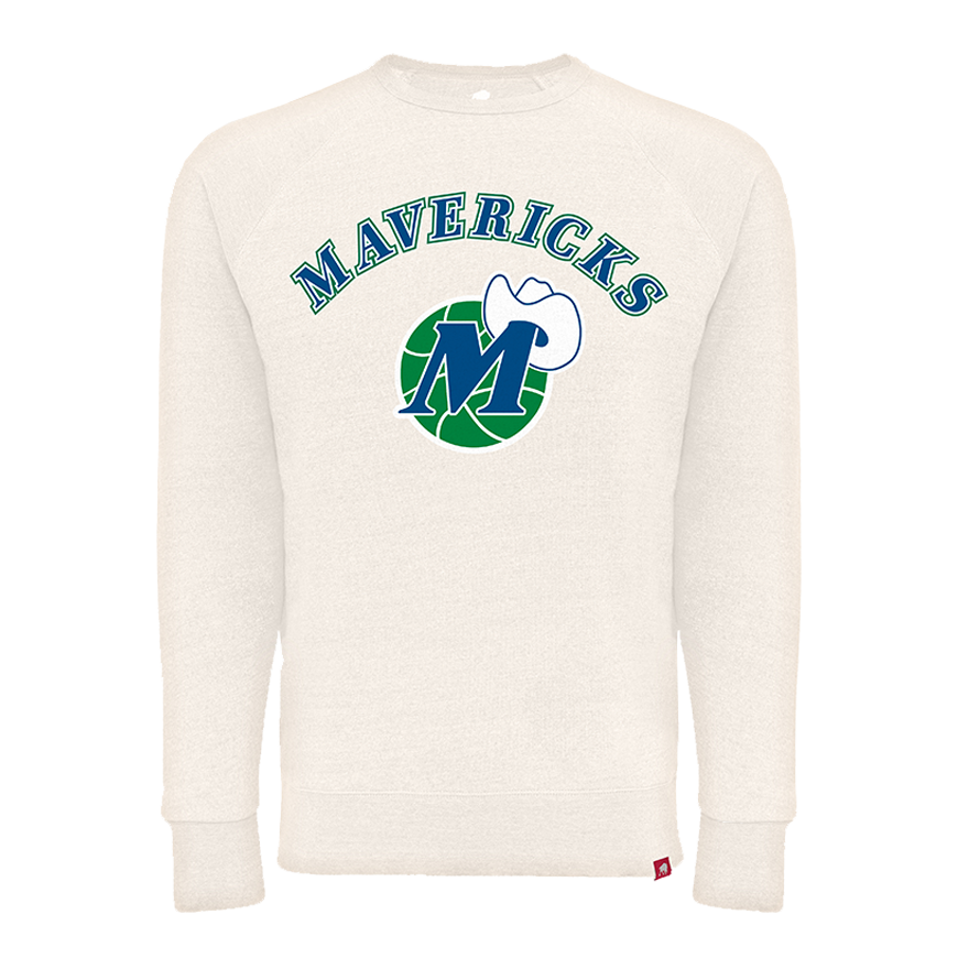 DALLAS MAVERICKS SPORTIQE HARDWOOD CLASSIC HARMON BONE CREW