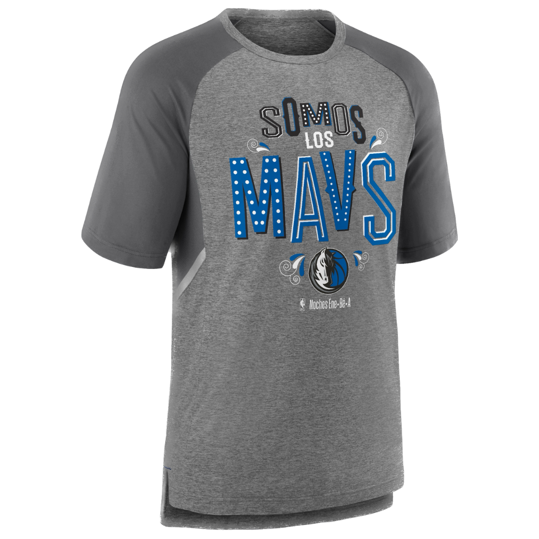 DALLAS MAVERICKS SOMOS LOS MAVS NOCHES COLORBLOCK GREY TEE