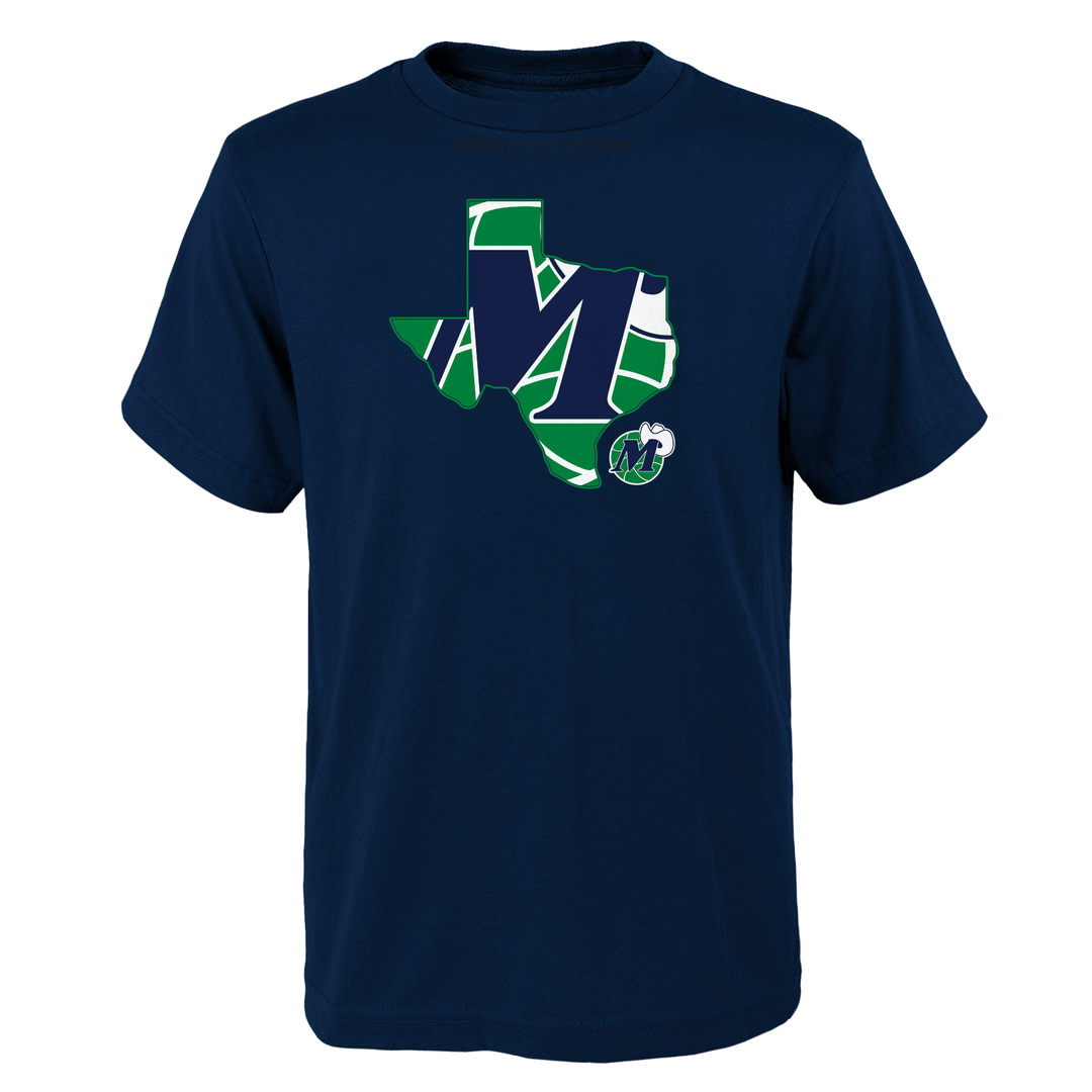 DALLAS MAVERICKS MITCHELL & NESS YOUTH HAR CLASSIC TX M-HAT TEE