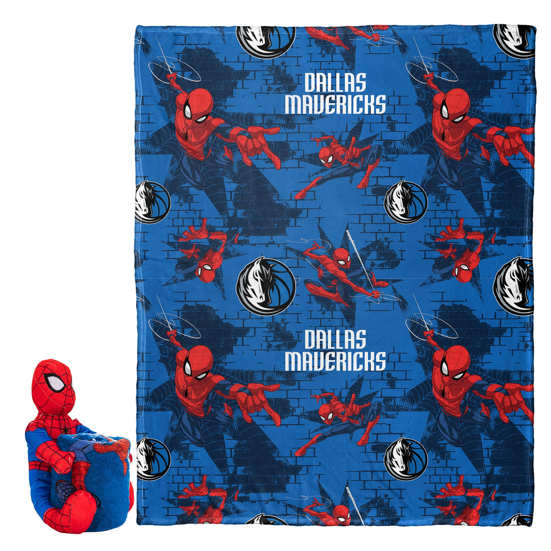DALLAS MAVERICKS NORTHWEST SPIDERMAN PLUSH AND BLANKET