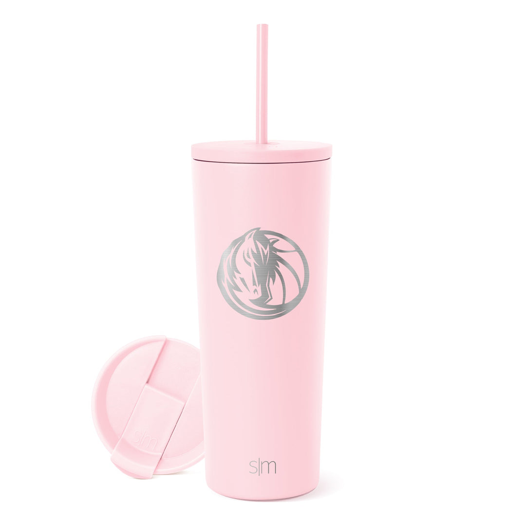DALLAS MAVERICKS SIMPLE MODERN 2021 24OZ PINK HORSE HEAD TUMBLER