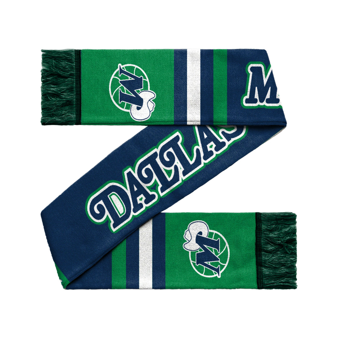 DALLAS MAVERICKS FOREVER COLLECTIBLES HARDWOOD CLASSIC REVERSIBLE SCARF