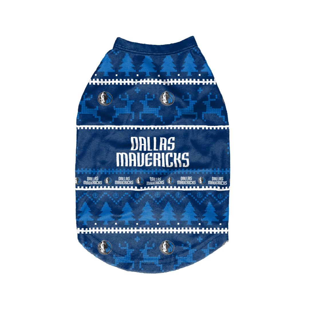 DALLAS MAVERICKS HOLIDAY DOG SWEATER