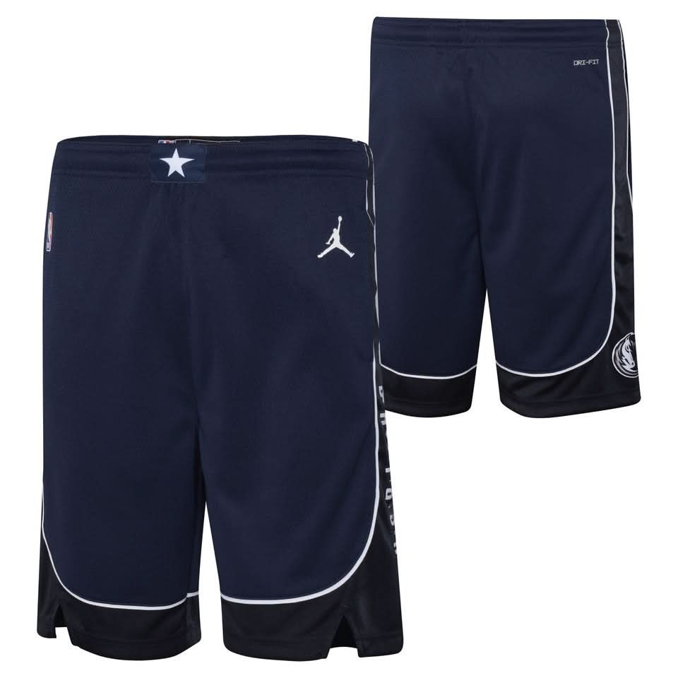 DALLAS MAVERICKS YOUTH JORDAN STATEMENT SWINGMAN SHORTS