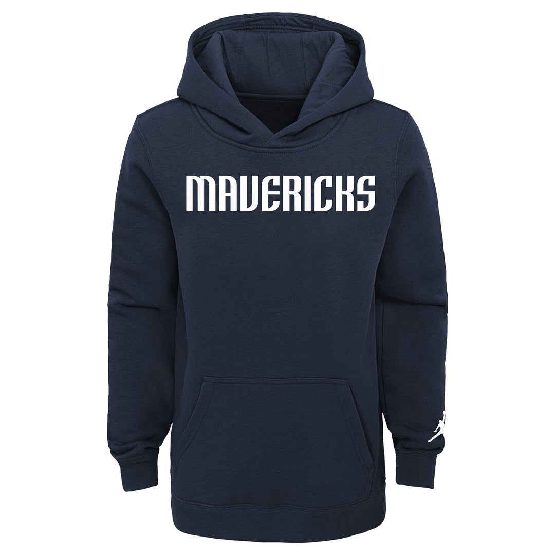 DALLAS MAVERICKS YOUTH JORDAN BRAND ESSENTIAL WORDMARK STATEMENT HOODIE