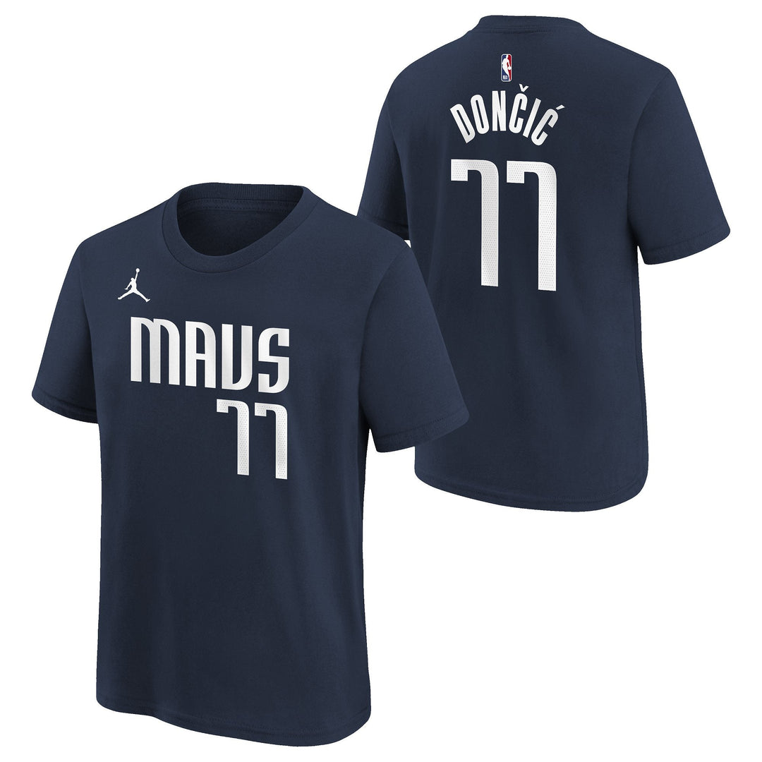 DALLAS MAVERICKS 2022-23 JORDAN STATEMENT KIDS DONČIĆ NAME & NUMBER TEE