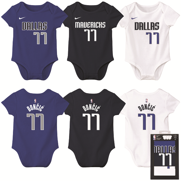 DALLAS MAVERICK INFANT DONČIĆ 3 PCK CREEPER BOX SET