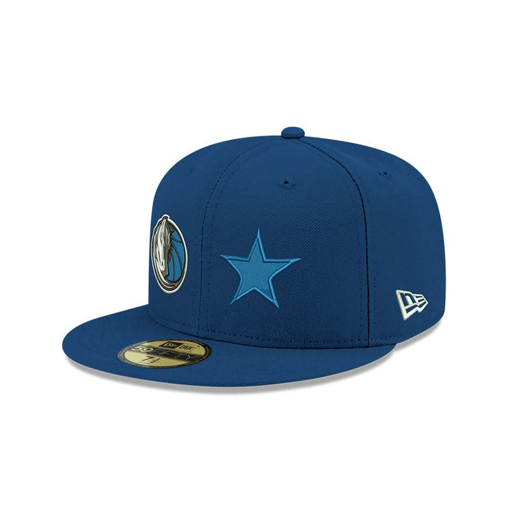 DALLAS MAVERICKS NEW ERA 59FIFTY LOGO WRAPPED FITTED CAP