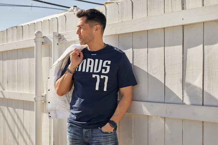 DALLAS MAVERICKS 2022-23 JORDAN STATEMENT DONČIĆ NAME & NUMBER TEE