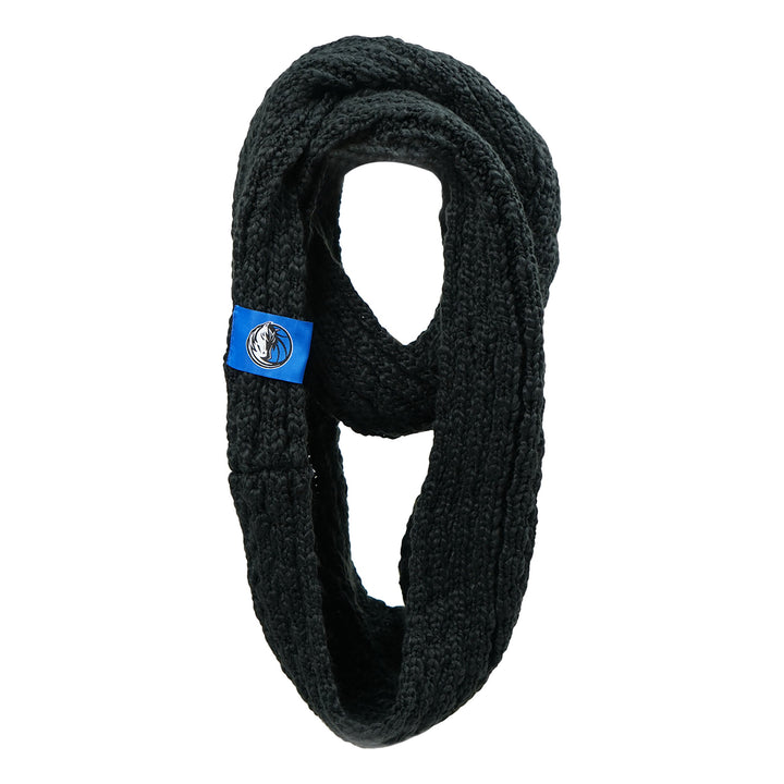 DALLAS MAVERICKS FOREVER COLLECTIBLES BLACK INFINITY SCARF