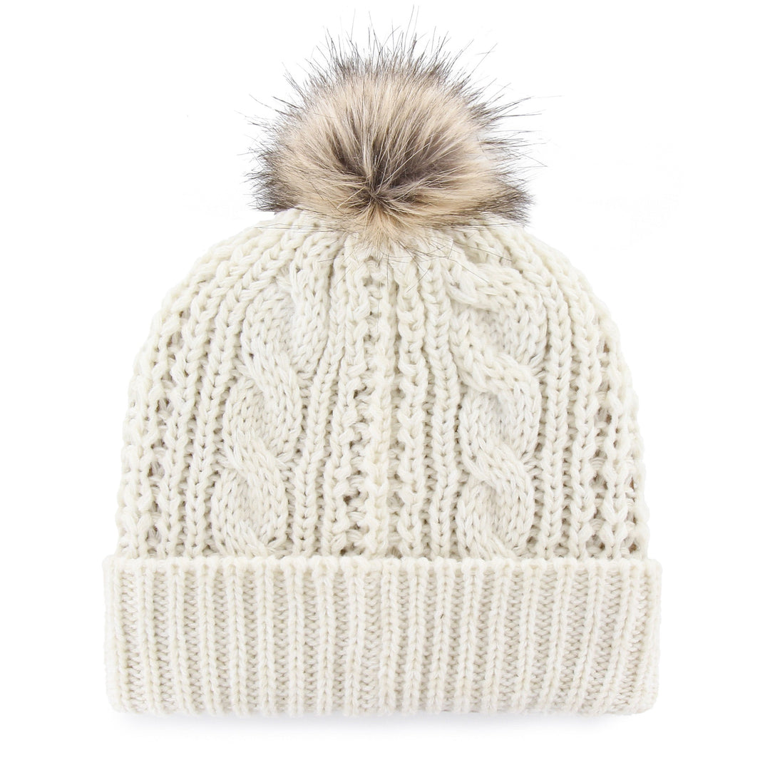 DALLAS MAVERICKS 47 BRAND WOMEN'S BEIGE HORSEHEAD POM KNIT