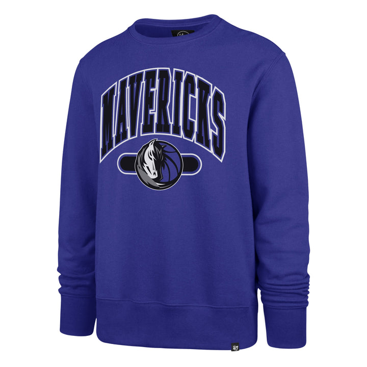 DALLAS MAVERICKS 47 BRAND 2023 ROYAL BLUE CREWNECK SWEATSHIRT