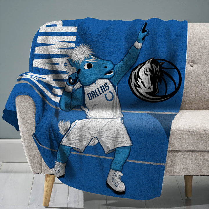 DALLAS MAVERICKS UNCANNY CHAMP THROW BLANKET