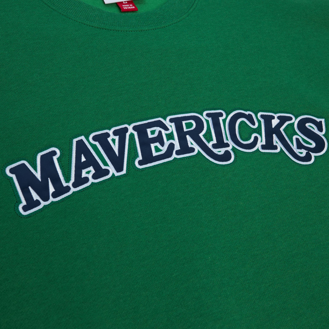 DALLAS MAVERICKS MITCHELL & NESS GREEN MAVERICKS LIGHTWEIGHT SWEATSHIRT