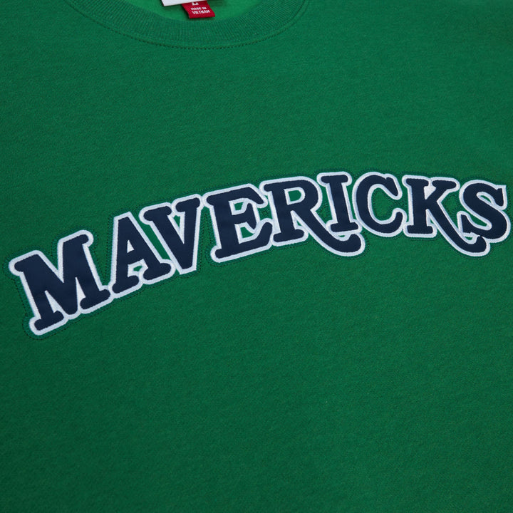 DALLAS MAVERICKS MITCHELL & NESS GREEN MAVERICKS LIGHTWEIGHT SWEATSHIRT