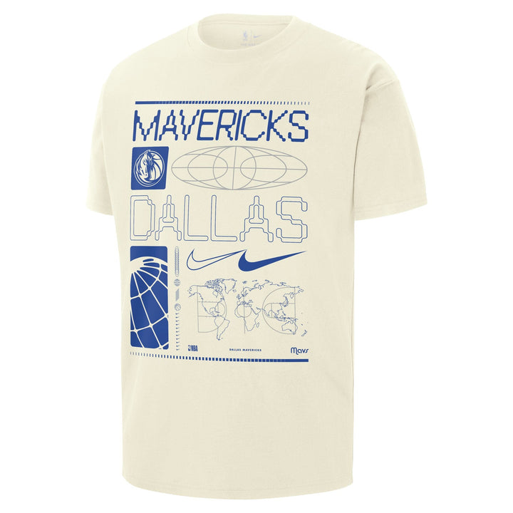 DALLAS MAVERICKS NIKE SHORT SLEEVE WHITE SAIL GRAPHIC TEE