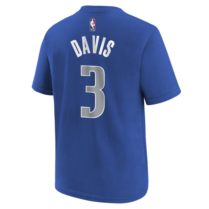 DALLAS MAVERICKS NIKE YOUTH DAVIS ICON NAME & NUMBER TEE