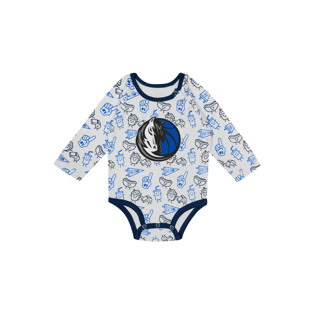 DALLAS MAVERICKS NEWBORN DREAM TEAM CREEPER SET