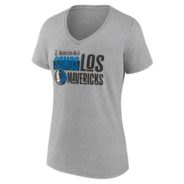 DALLAS MAVERICKS FANATICS 2024 SOMOS LOS MAVS V-NECK SHORT SLEEVE TEE