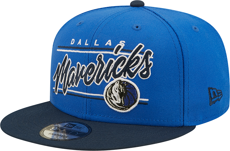 DALLAS MAVERICKS NEW ERA HORSEHEAD TEAM SCRIPT SNAPBACK