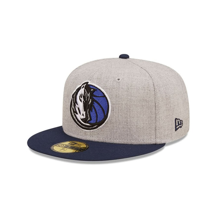 DALLAS MAVERICKS NEW ERA HORSEHEAD HEATHER PATCH FITTED CAP