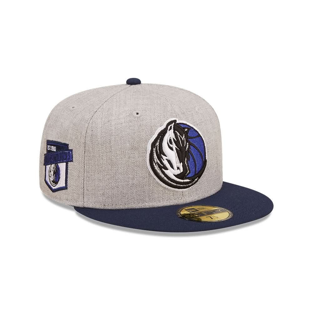 DALLAS MAVERICKS NEW ERA HORSEHEAD HEATHER PATCH FITTED CAP