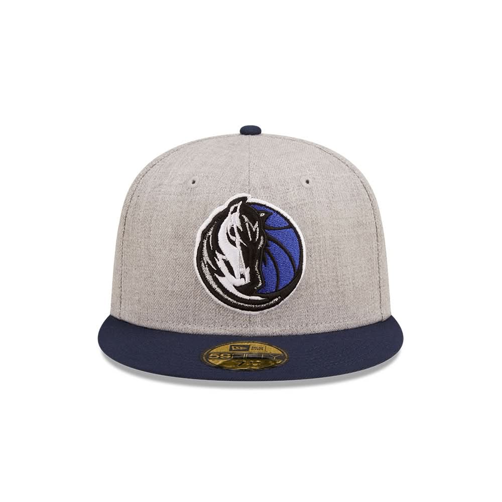DALLAS MAVERICKS NEW ERA HORSEHEAD HEATHER PATCH FITTED CAP