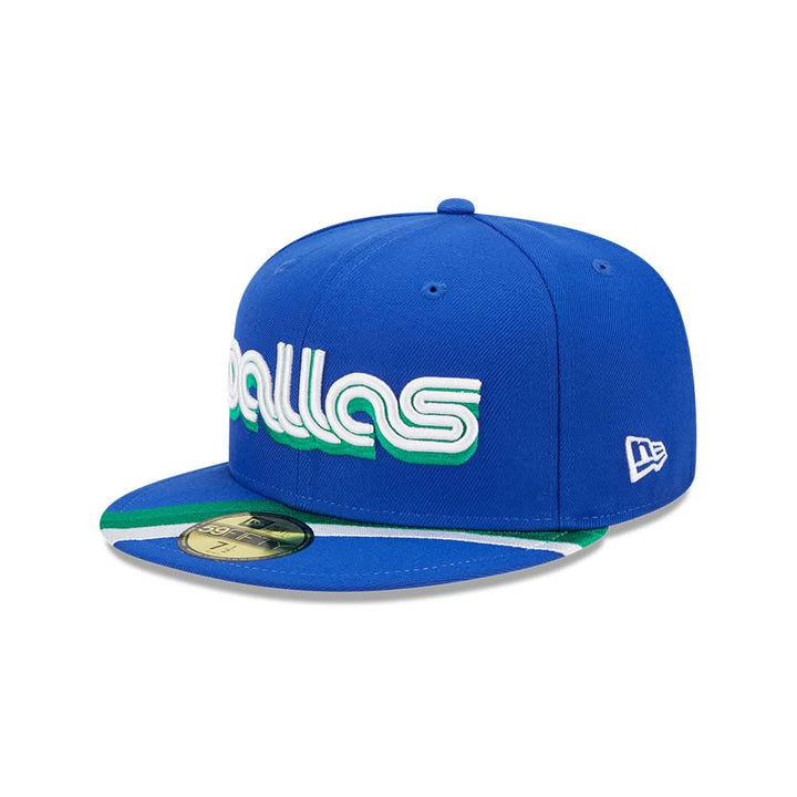 DALLAS MAVERICKS NEW ERA 2022-23 CITY EDITION DALLAS WORDMARK FITTED CAP