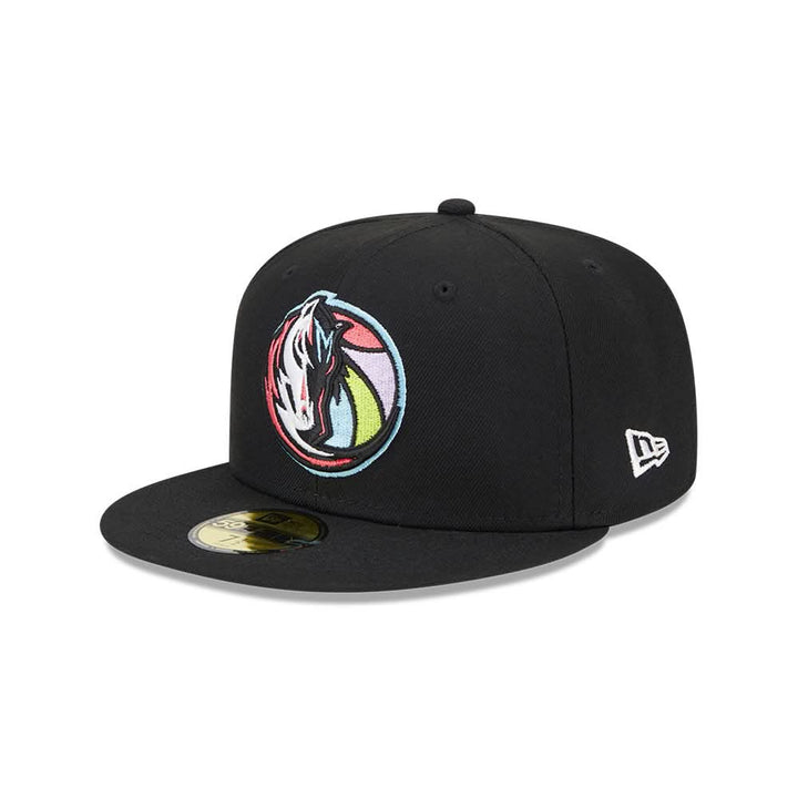 DALLAS MAVERICKS NEW ERA HORSEHEAD BLACK COLOR PACK FITTED CAP