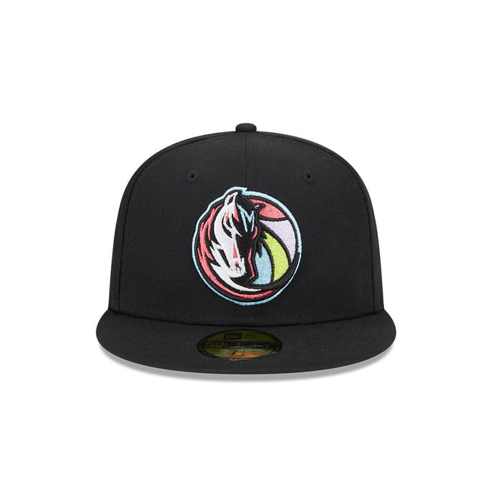 DALLAS MAVERICKS NEW ERA HORSEHEAD BLACK COLOR PACK FITTED CAP