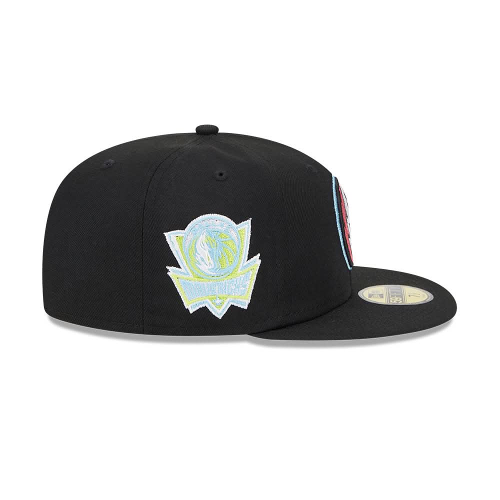 DALLAS MAVERICKS NEW ERA HORSEHEAD BLACK COLOR PACK FITTED CAP