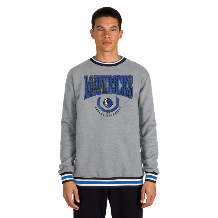DALLAS MAVERICKS NEW ERA WORDMARK FLEECE PULLOVER